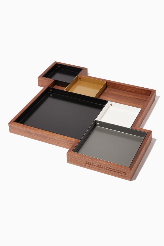 

Large Nuqat Deco Tray 2, Black
