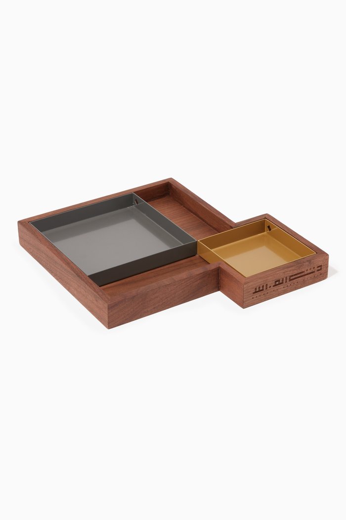 

Medium Nuqat Deco Tray 3, Grey