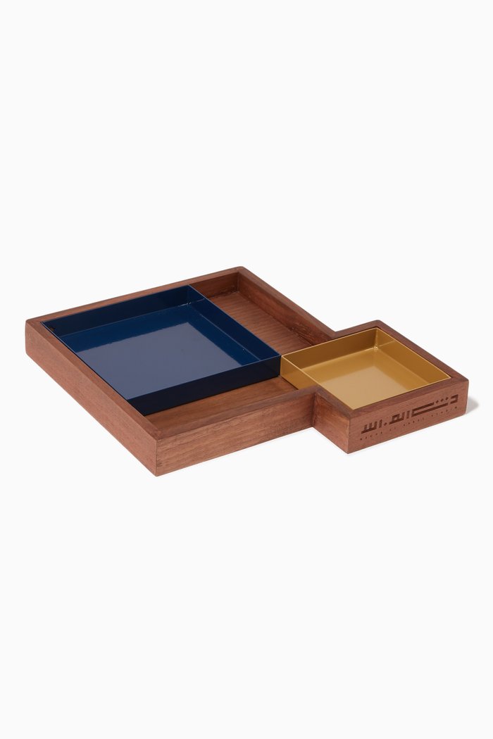 

Medium Nuqat Deco Tray 4, Blue