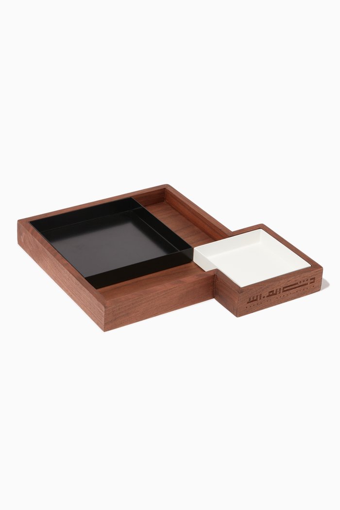 

Medium Nuqat Deco Tray 5, Black