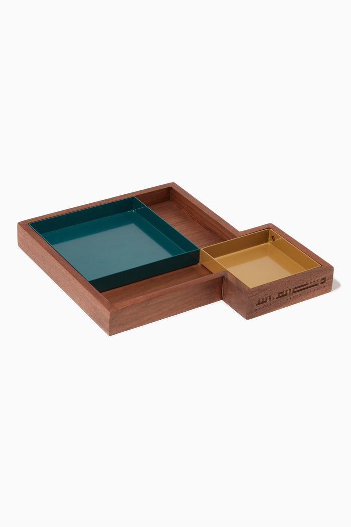 

Medium Nuqat Deco Tray 6, Green