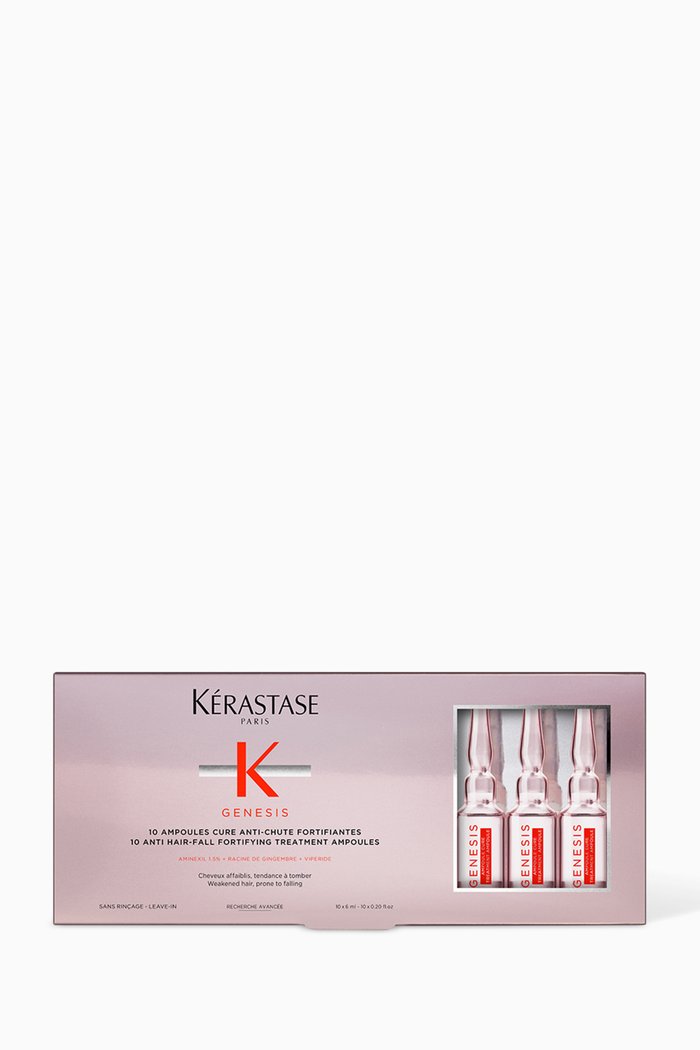 

Genesis Ampoules Cure Anti-Chute Fortifiantes Treatment, 10 x 6ml, Colourless