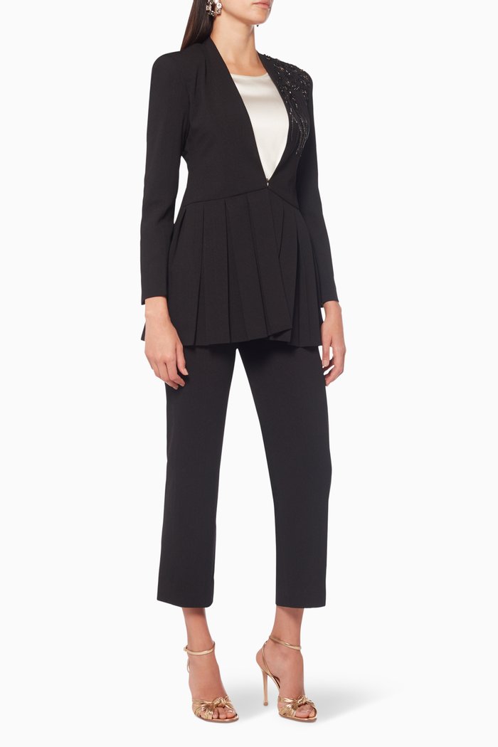 

The Florist Jacket & Pants, Set Of Two, Black