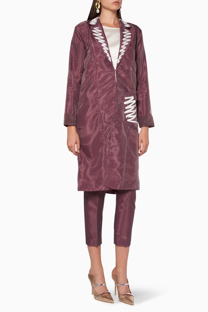 

Tailored Jacket & Pants, Set of Two, Brown