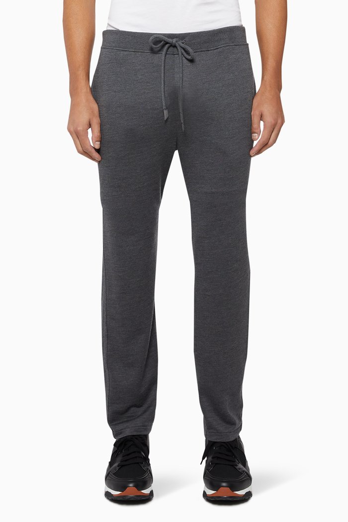 

Silk Jogger Pants, Grey