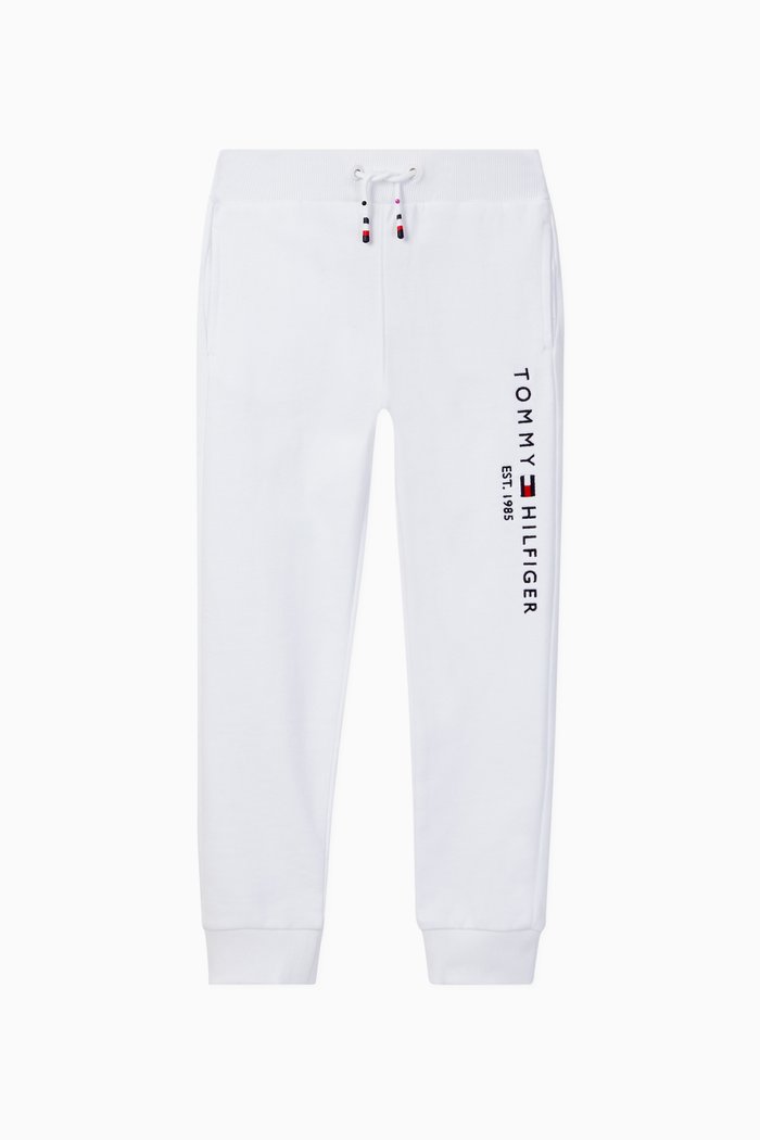 

Logo Essential Cotton Track Pants, White