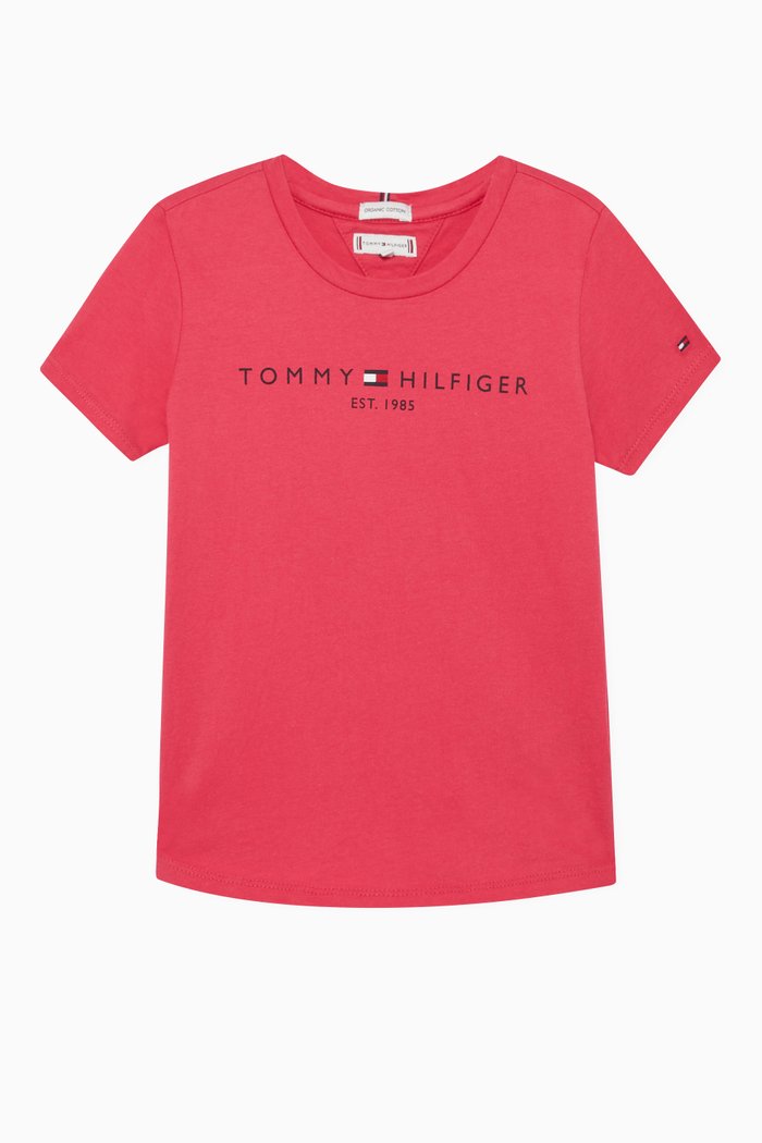 

Logo-Print Organic Cotton T-Shirt, Pink