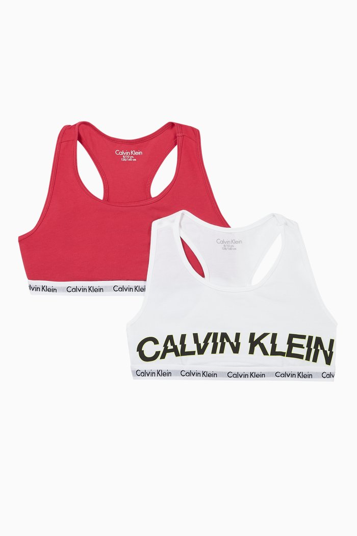 

Logo Cotton Stretch Bralette, Set of 2, Multicolour