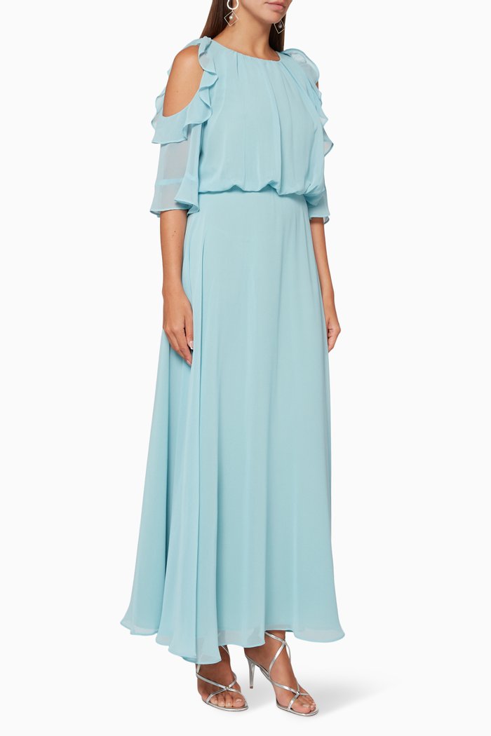

Noli Ruffle Dress, Green