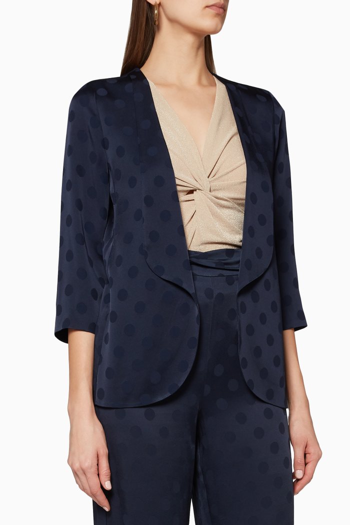 

Astoria Polka-Dot Blazer, Blue