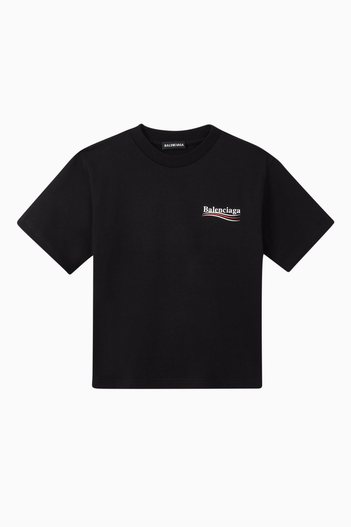

Political Campaign Jersey T-shirt, Black