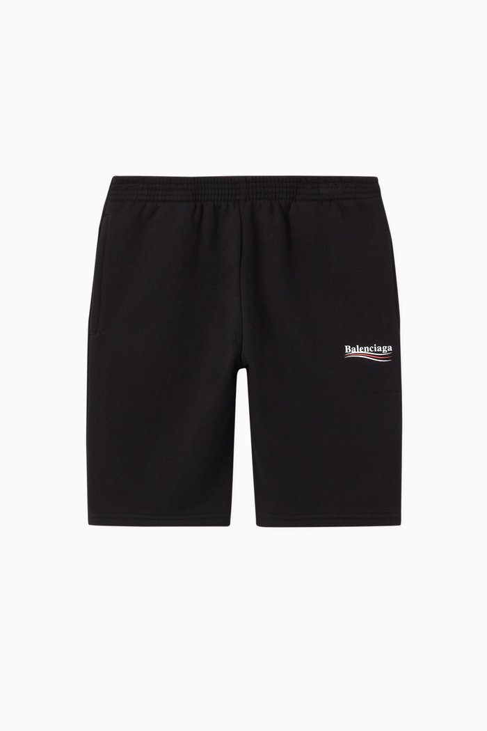

Political Campaign Jersey Jogging Shorts, Black