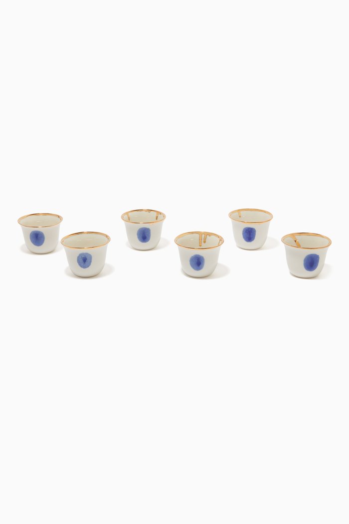 

Credo Istanbul Folk Cups, Set of 6, Multicolour