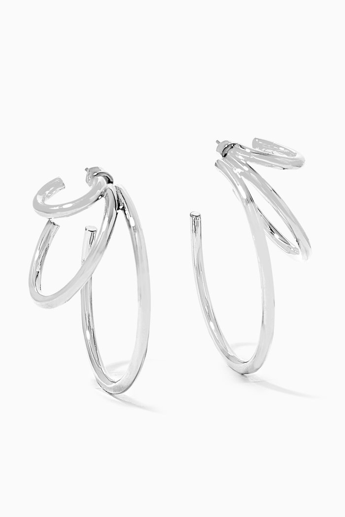 

Triple Hoop Earrings in Sterling Silver