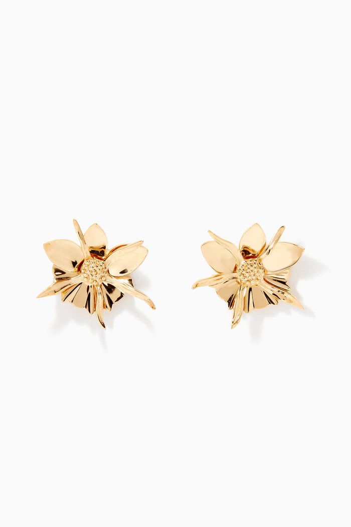 

Wildflower Medium Earrings in Gold Plated Sterling Silver, Yellow