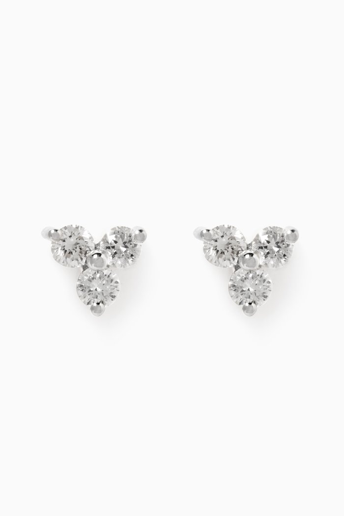 

Britney Diamond Earrings, Silver