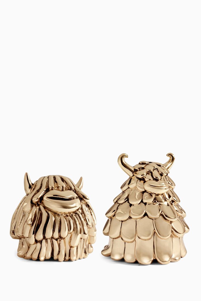 

Haas Niki Simon Salt & Pepper Shakers, Gold