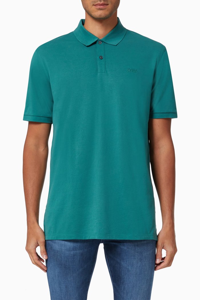 

Pallas Pima Cotton Polo Shirt, Green