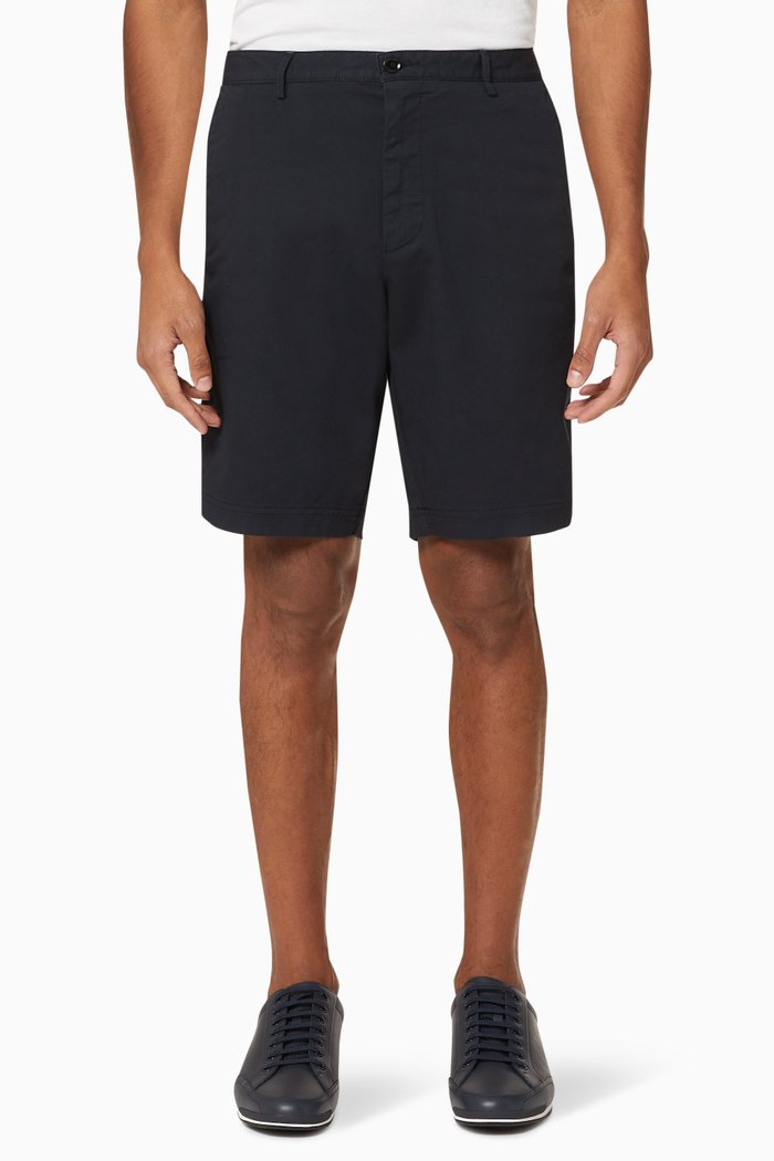 

Slice Cotton Twill Shorts, Blue