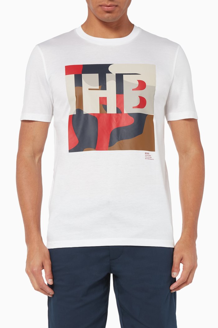 

Tiburt Graphic Print T-Shirt, White