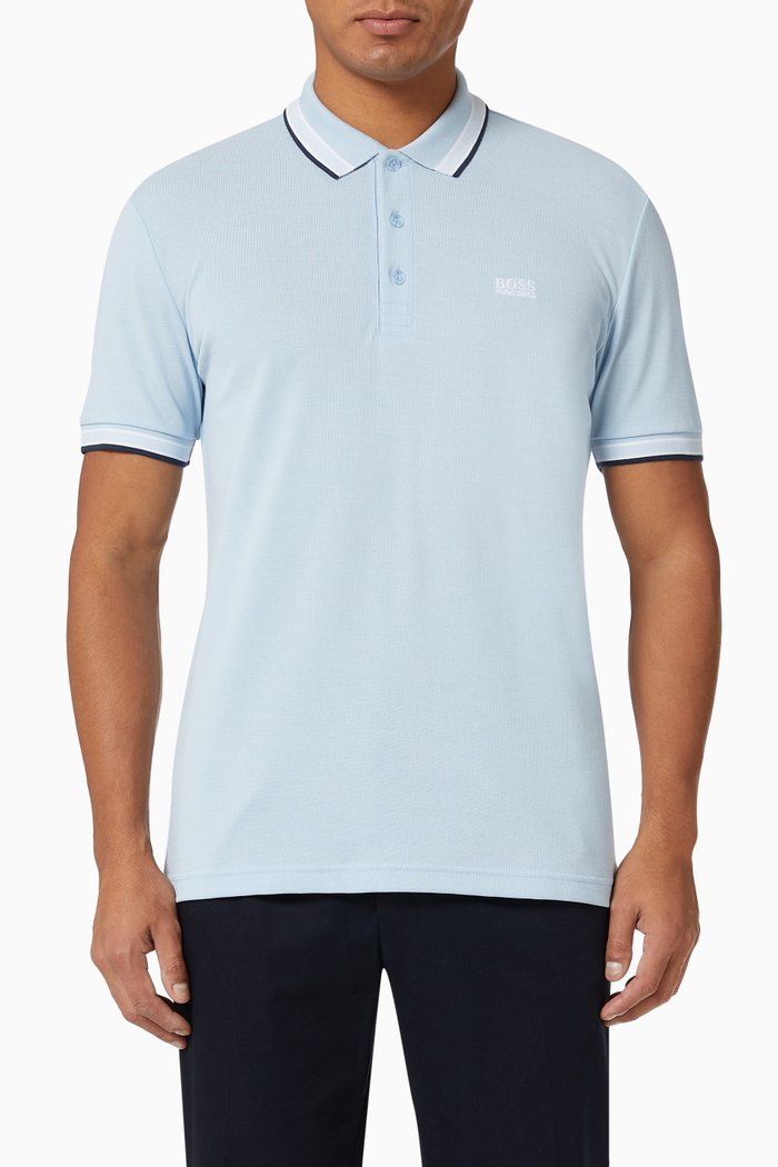 

Paddy Polo Shirt in Cotton Piqué, Blue