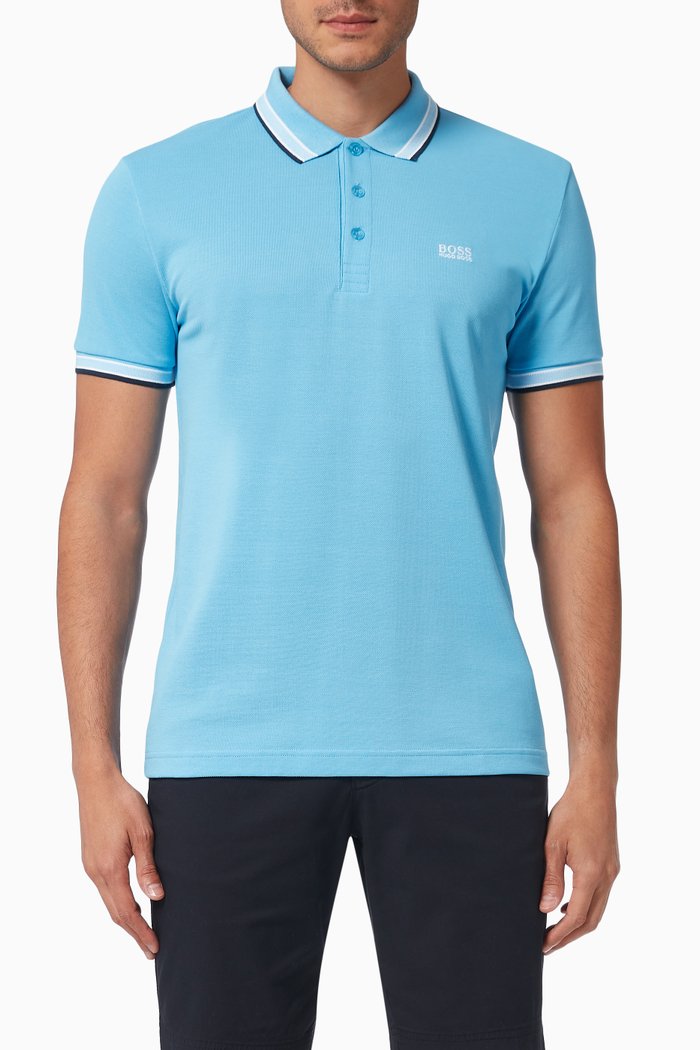 

Paddy Polo Shirt in Cotton Piqué, Blue