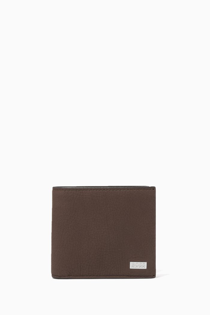 

Crosstown C8 Leather Billfold Wallet, Brown