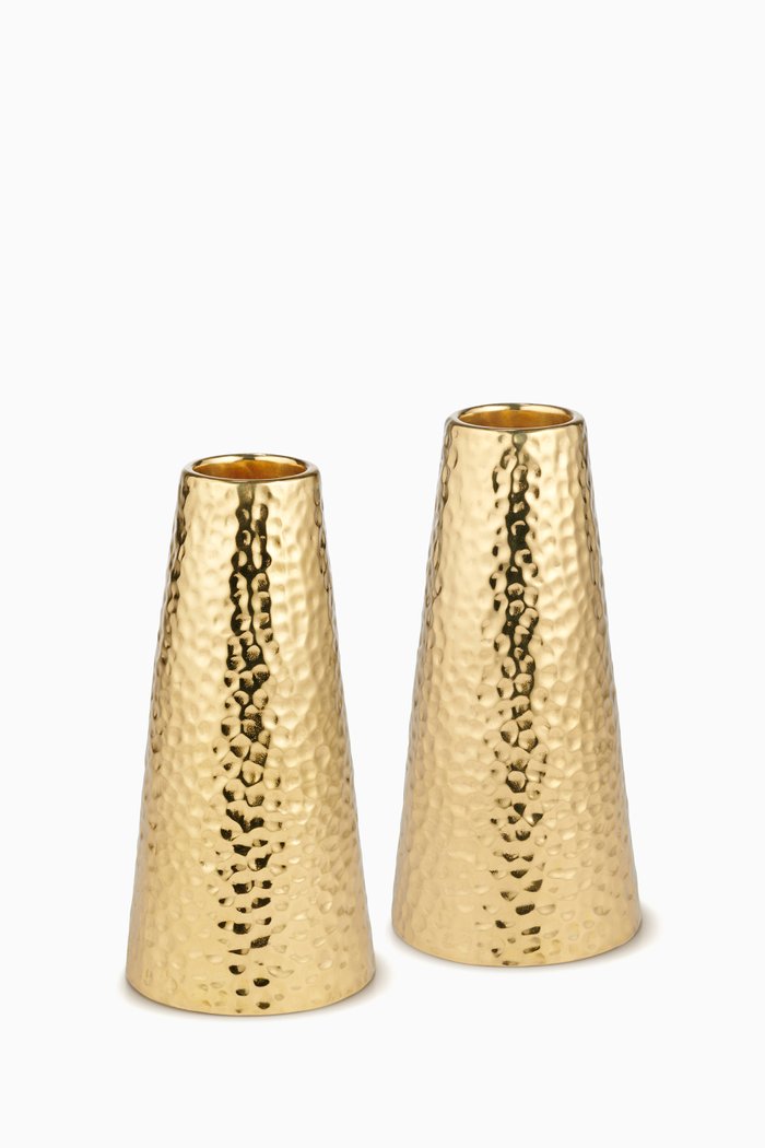 Small Tulln Candle Holders, Set of Two, Silver