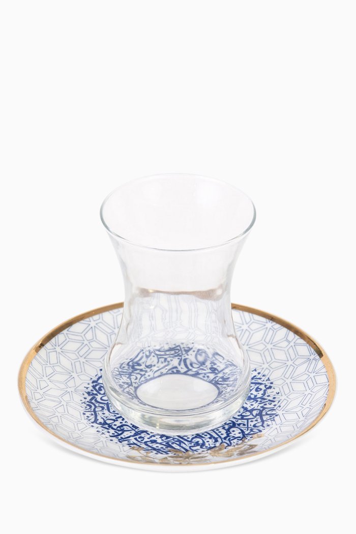 

Kunooz Istikanah Teacup & Saucer, Multicolour