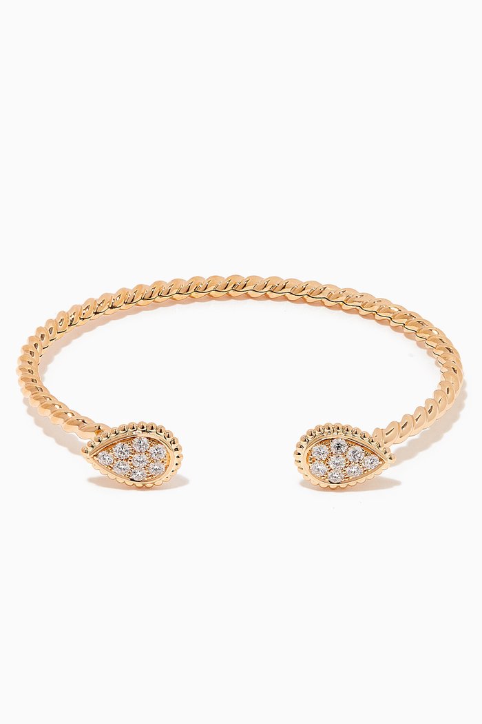 

Serpent Bohème S Motif Diamond Bracelet in 18kt Yellow Gold