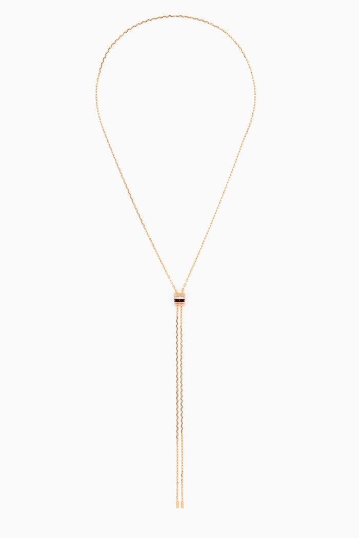 

Quatre Classique Small Model Tie Necklace, Gold