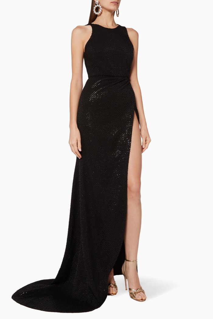 

Sequin Embellished Dress, Black