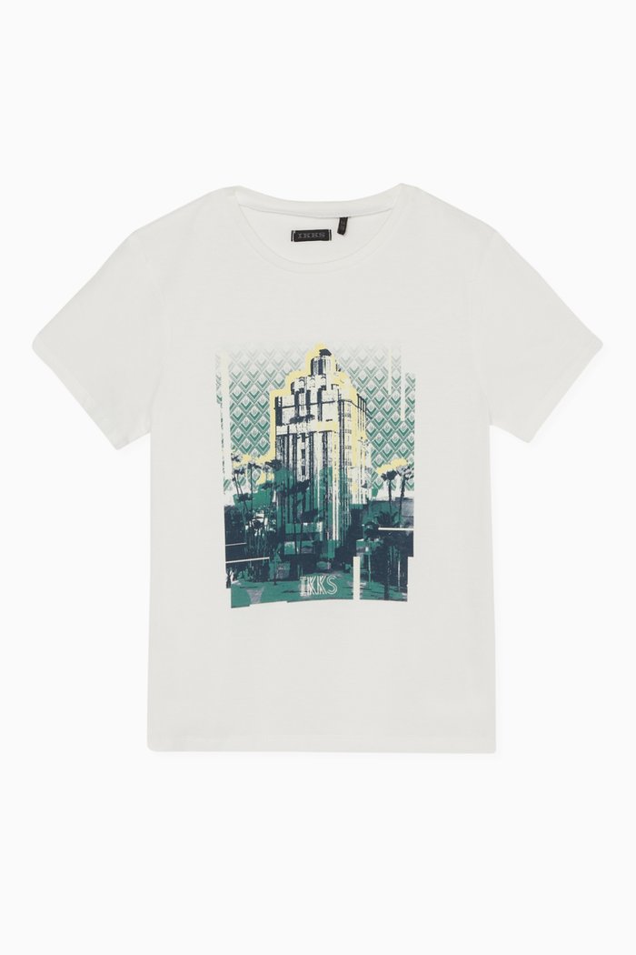 

Glow-In-The-Dark Print T-Shirt, White