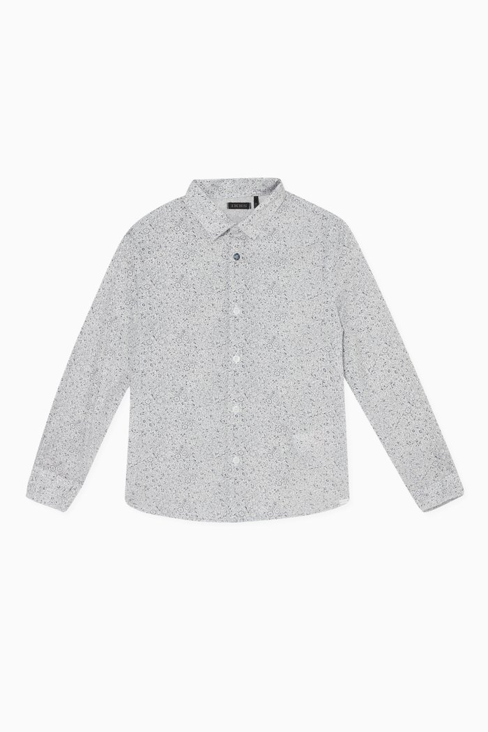 

Floral Liberty Print Cotton Shirt, White