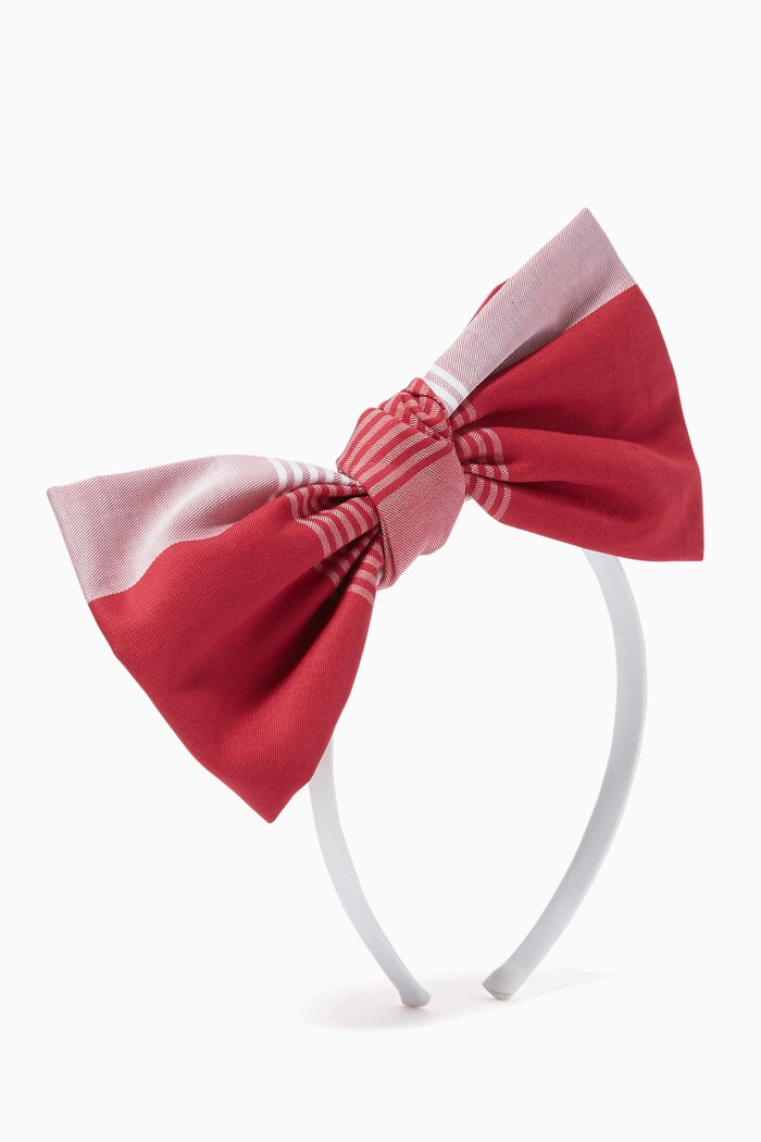 

Origami Bow Headband, Red
