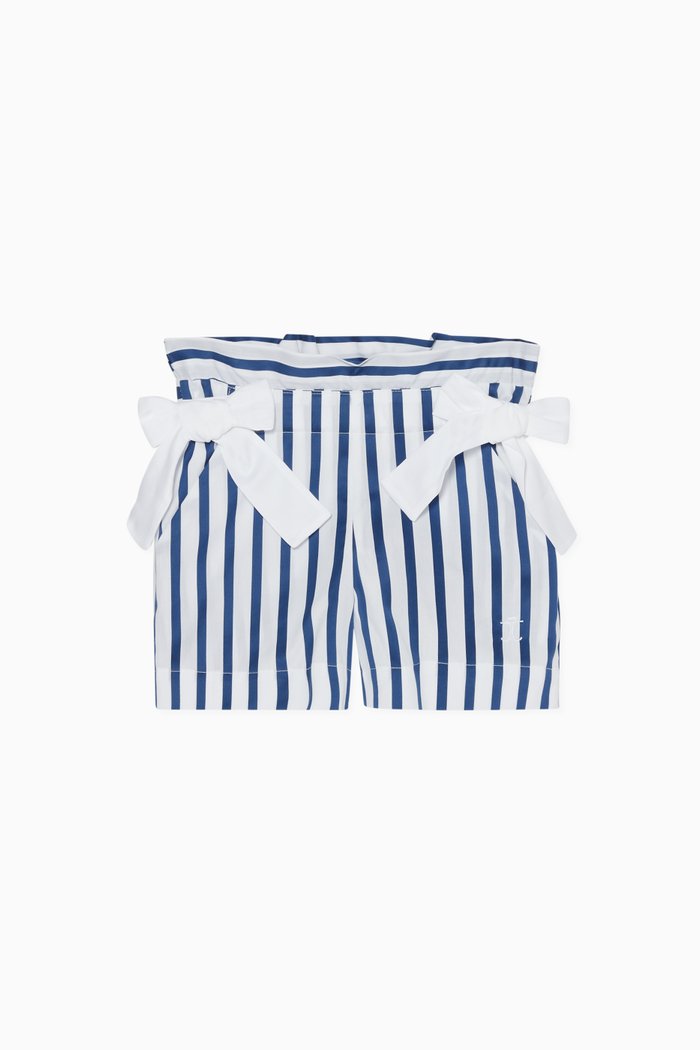

Flared Cotton Shorts, Multicolour