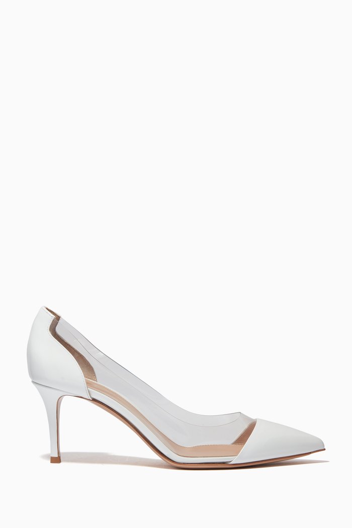 

Plexi 70 Pumps in Patent Leather, White