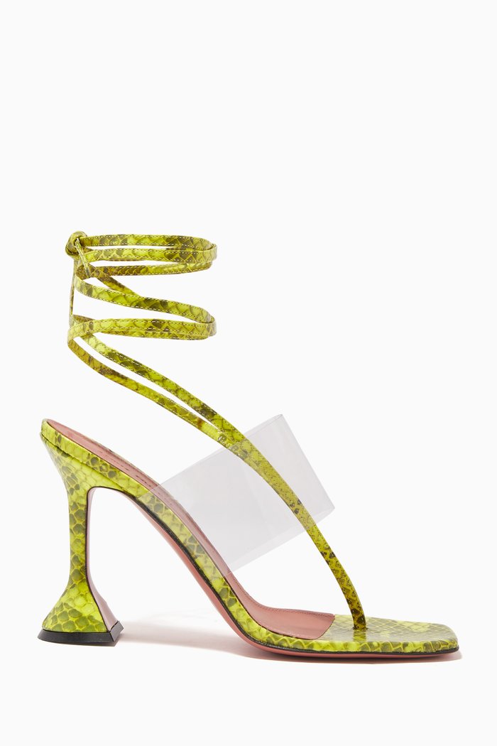 Zula 95 Sandals in Watersnake, Yellow