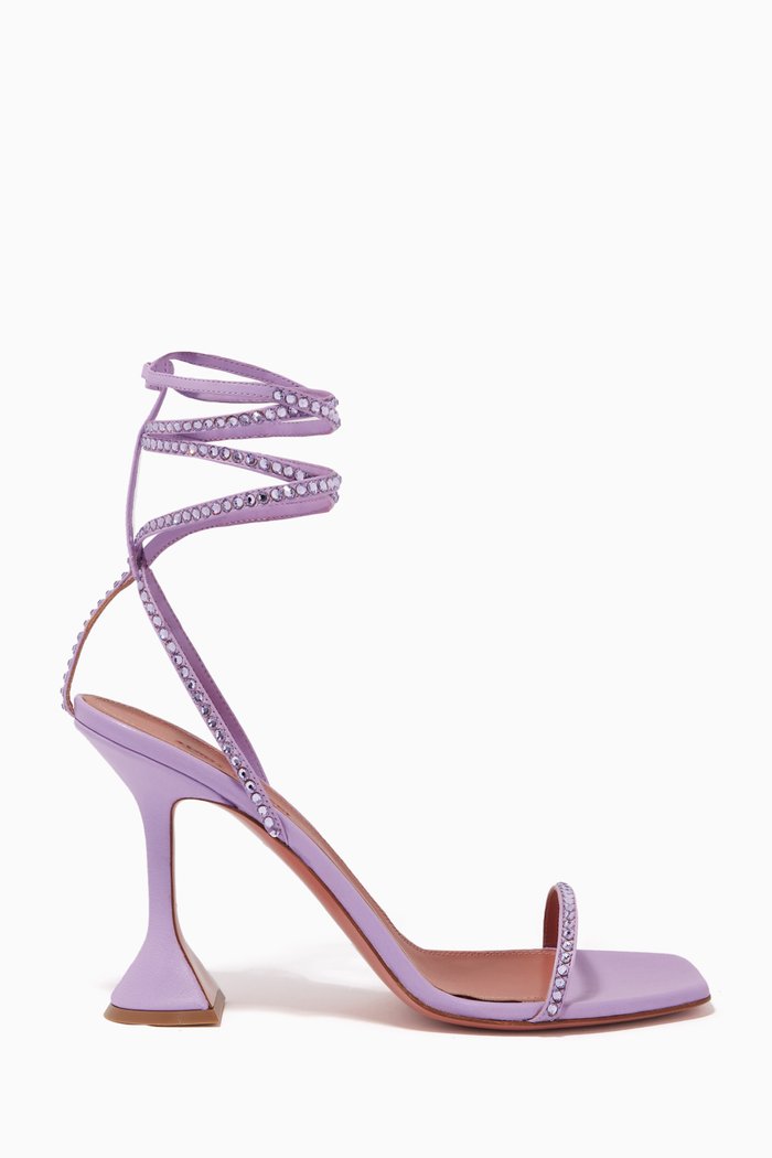 

Vita 95 Crystal Sandals in Nappa, Purple