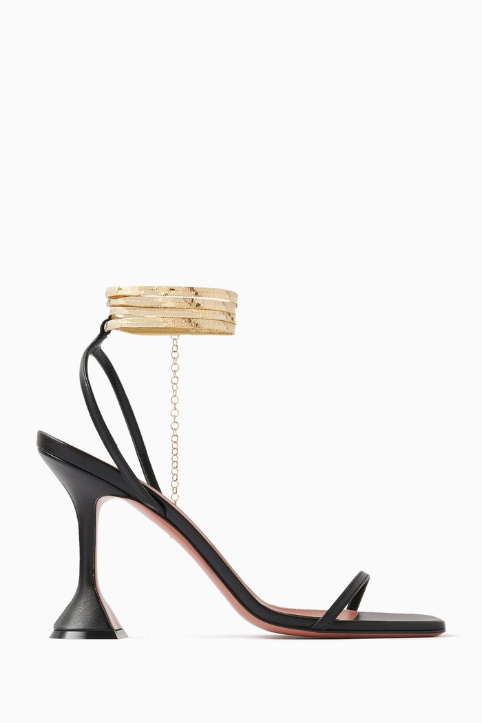 

Henson 95 Lace Up Sandals in Suede, Black