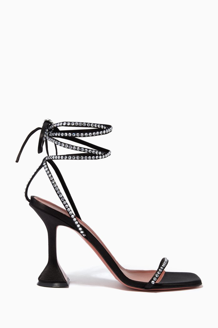 

Vita Sandals in Satin, Black
