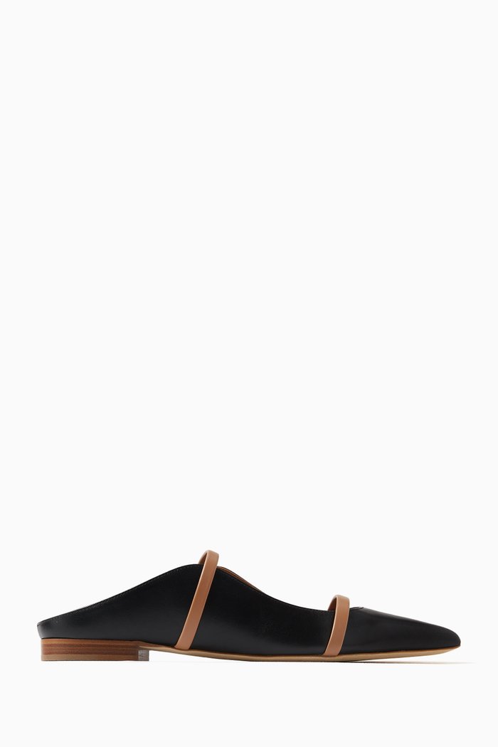 

Maureen Flats in Leather, Black