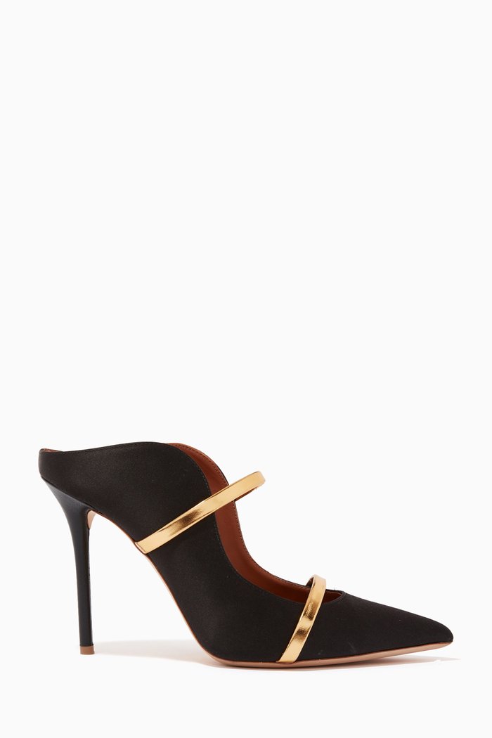 

Maureen 100 Mules in Satin, Black