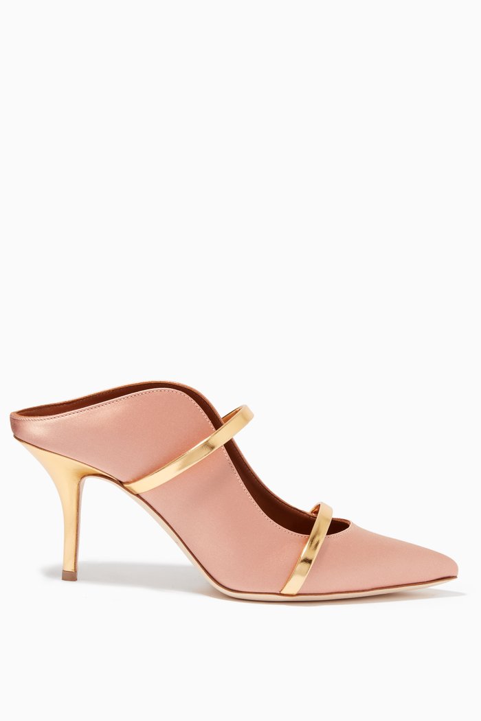 

Maureen 70 Mules in Satin, Pink