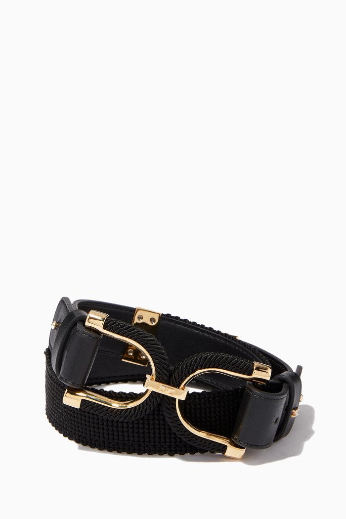 

Rope Logo Belt, Black