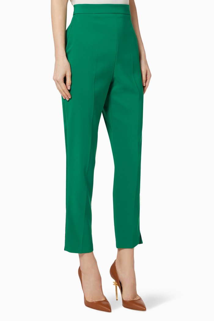 

Stretch Cigarette Pants, Green