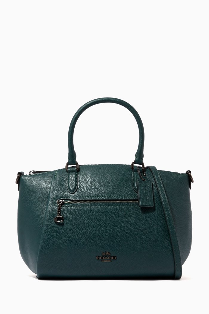 

Elise Satchel in Pebble Leather, Green
