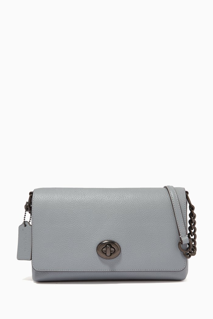 Crosstown Crossbody in Pebble Leather, Black
