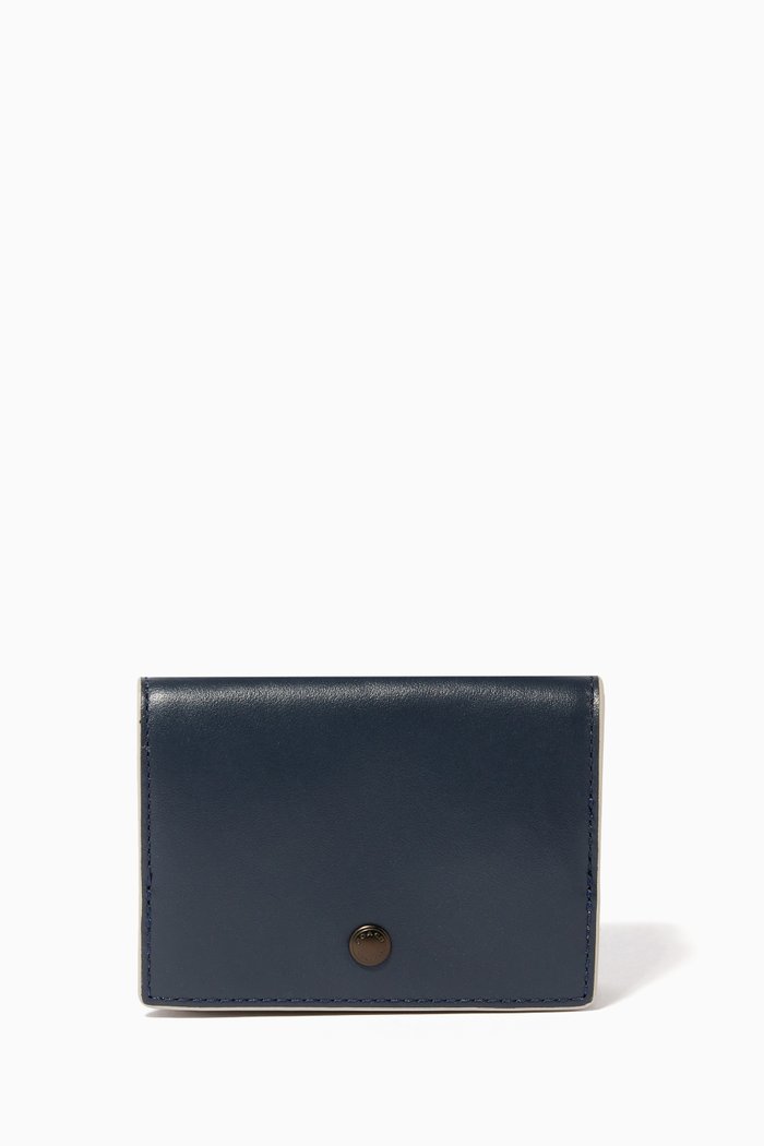 

Origami Leather Coin Wallet, Black