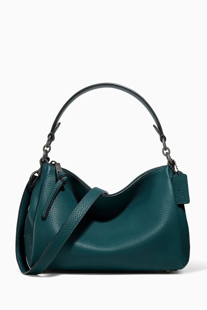 

Shay Soft Crossbody in Pebble Leather, Green